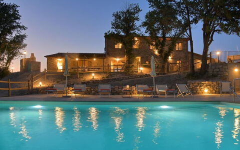 Villa Il Noccioleto: Swimming Pool, Outdoor Furniture, Furniture, Human Settlement, Resort, Eco Hotel, Estate, Hotel, Sunlounger, Villa