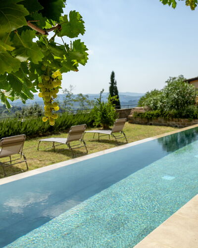 Villa Il Casalino, Florentine Hills with Pool: Swimming Pool, Composite Material, Garden, Landscaping, Estate, Water Feature, Eco Hotel, Hacienda, Villa, Flagstone