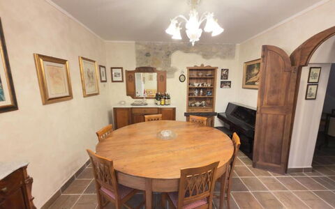 Villa Montepulciano Vineyard: Furniture, Flooring, Interior Design, Floor, Wood, Table, Chair, Dining Room, Kitchen & Dining Room Table, Room