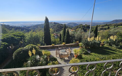Villa Il Torrazzo, Vista Mare, Massarosa: Vegetation, Natural Landscape, Landscape, Highland, Hill, Shrub, Hill Station, Chaparral, Plantation, Landscaping