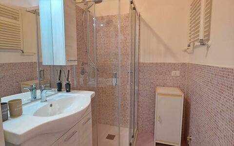 Casa Serena: Bathroom Sink, Bathroom, Sink, Plumbing Fixture, Flooring, Floor, Interior Design, Tap, Bathroom Cabinet, Plumbing