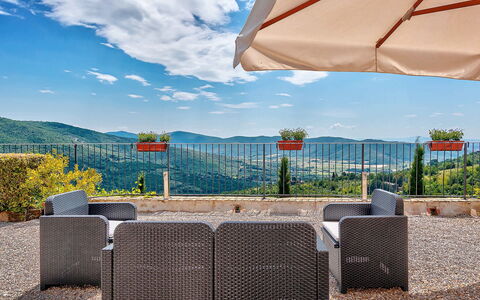 Villa Vita Bella: Landscape, Hill, Hill Station, Outdoor Furniture, Mountain Range, Pole, Shade, Flowerpot, Ridge, Chair