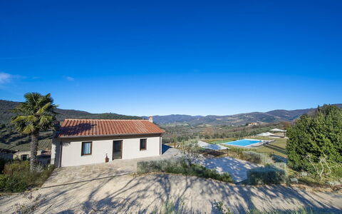 Villa Serena: Sky, Mountainous Landforms, Hill, Mountain, House, Home, Roof, Cottage, Mountain Range, Hill Station