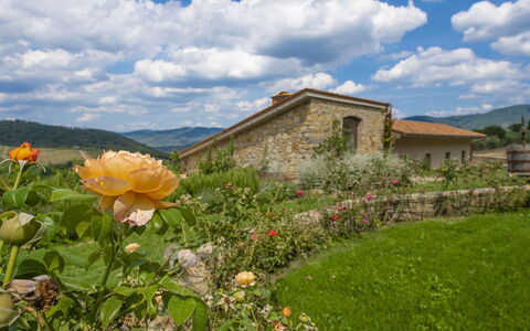 Villa del Fattore: Hill, Landscape, Cloud, Shrub, Rural Area, Cottage, Farmhouse, Garden, Meadow