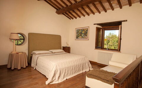 Villa Collombroso: Interior Design, Furniture, Wall, Wood, Bed, Bedroom, Flooring, Room, Home, Floor