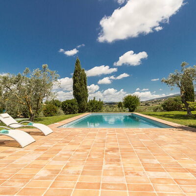 Villa Molinazzo 14: Swimming Pool, Outdoor Furniture, Garden, Landscaping, Flagstone, Shade, Tile, Resort, Eco Hotel, Water Feature