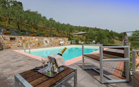 Il Podere: Outdoor Furniture, Swimming Pool, Resort, Outdoor Table, Chair, Garden, Eco Hotel, Landscaping, Flowerpot, Backyard
