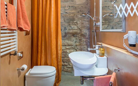 Villa Bastiano: Plumbing Fixture, Toilet Seat, Flooring, Bathroom, Floor, Toilet, Interior Design, Sink, Plumbing, Tap