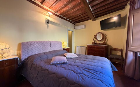Terrazzino Margherita: Bed, Bedroom, Furniture, Interior Design, Bed Sheet, Floor, Wood, Flooring, Bedding, Ceiling