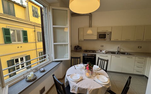 Casa Elena 13: Furniture, Apartment, Kitchen & Dining Room Table, Chair, Dining Room, Houseplant