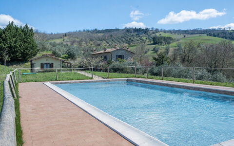 Il Giuncheto Apartments, Pool, Umbrian Countryside: Swimming Pool, Estate, Hacienda, Water Feature, Eco Hotel, Villa, Resort, Farmhouse, Backyard, Fence