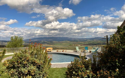 Villa Ombrone: Landscape, Outdoor Furniture, Outdoor Table, Swimming Pool, Landscaping