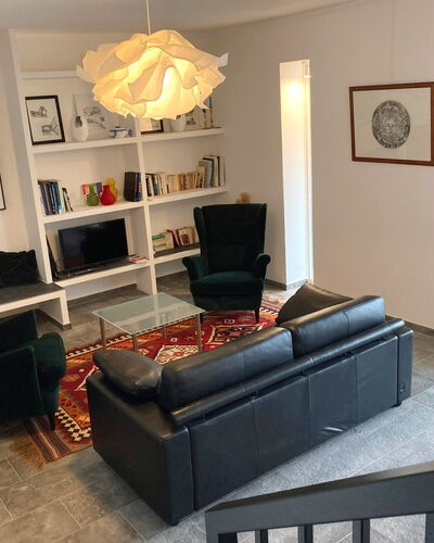 Villa Ombrone: Furniture, Interior Design, Flooring, Wall, Floor, Couch, Wood, Living Room, Ceiling, Room