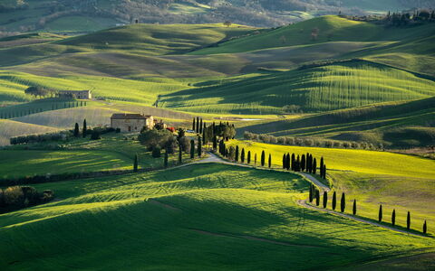Casa Stella Serena, Podere le Scopaie, Pool: Grass, Natural Landscape, Hill, Grassland, Landscape, Highland, Field, Plain, Rural Area, Meadow