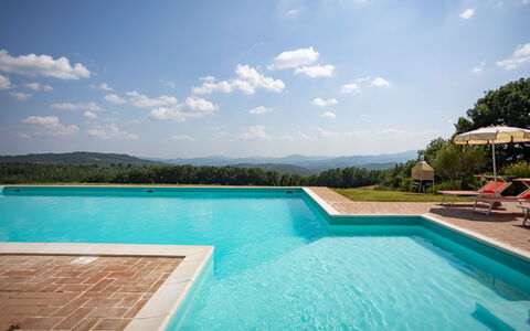 Casa Stella Serena, Podere le Scopaie, Pool: Blue, Swimming Pool, Eco Hotel, Resort, Farmhouse, Hacienda, Thermae, Estate, Landscaping, Villa