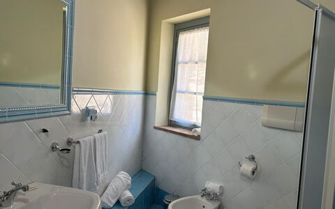 Casa Stella Serena, Podere le Scopaie, Pool: Bathroom Sink, Interior Design, Flooring, Plumbing Fixture, Bathroom, Floor, Furniture, Sink, Tap, Plumbing