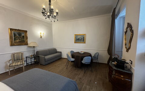 Maison D'Alice: Furniture, Interior Design, Flooring, Floor, Ceiling, Bedroom, Lighting, Room, Bed Sheet, Bed