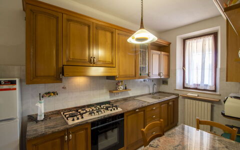 Gli Ulivi: Kitchen, Countertop, Kitchen Appliance, Cabinetry, Wood, Interior Design, Major Appliance, Flooring, Kitchen Sink, Furniture