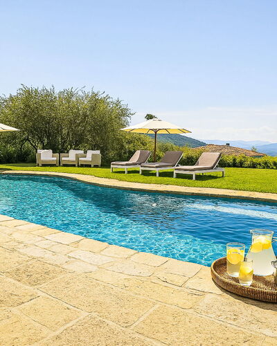 La Noce: Blue, Swimming Pool, Outdoor Furniture, Leisure, Flagstone, Landscaping, Resort, Eco Hotel, Shade, Resort Town