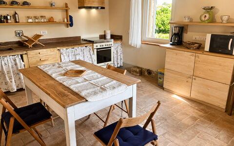 Il Casale al Colle: Furniture, Kitchen, Interior Design, Flooring, Cabinetry, Countertop, Wood, Kitchen Appliance, Floor, Drawer