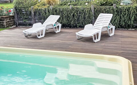 Casa Lulù: Outdoor Furniture, Swimming Pool, Composite Material, Umbrella, Shade, Sunlounger, Backyard, Design, Yard, Landscaping