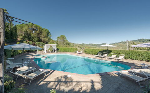 Villa Ginestraio 14: Swimming Pool, Outdoor Furniture, Sunlounger, Resort, Umbrella, Thermae, Eco Hotel, Shade, Chair, Resort Town