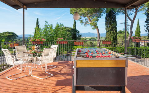 Villa Croci 12: Furniture, Table, Outdoor Furniture, Outdoor Table, Resort, Eco Hotel, Garden, Shade, Chair, Patio