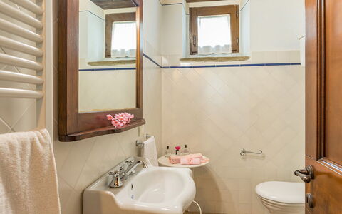 La Torretta 10: Bathroom, Bathroom Sink, Plumbing Fixture, Sink, Interior Design, Flooring, Tap, Floor, Plumbing, Mirror