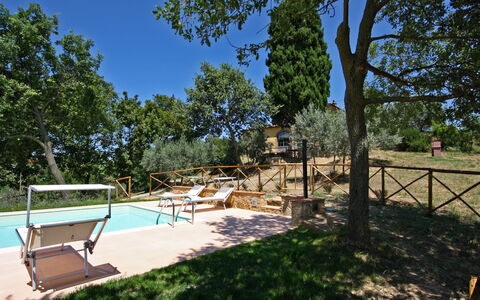 Monterzi 4: Estate, Swimming Pool, Hacienda, Backyard, Shade, Garden, Villa, Yard, Landscaping, Outdoor Furniture