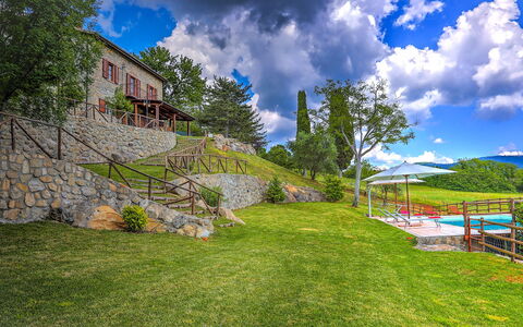 La Casa di Elsa 6: Landscape, Garden, Estate, Farmhouse, Landscaping, Lawn, Yard, Villa, Eco Hotel, Swimming Pool