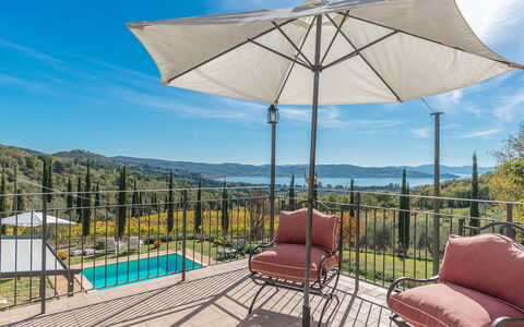 La Martinella 12: Outdoor Furniture, Furniture, Chair, Outdoor Table, Shade, Umbrella, Mountain Range, Swimming Pool, Eco Hotel, Deck