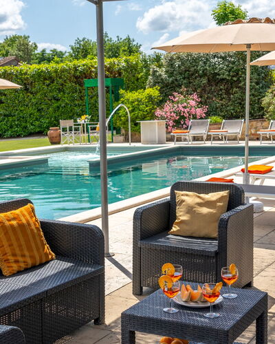 La Colonica 18: Swimming Pool, Outdoor Furniture, Furniture, Umbrella, Resort, Sunlounger, Chair, Outdoor Table, Garden, Eco Hotel