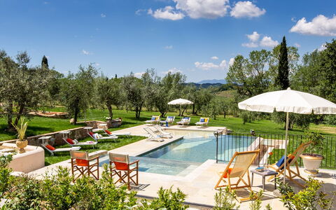 Dimora San Germano 14: Swimming Pool, Outdoor Furniture, Furniture, Garden, Resort, Sunlounger, Chair, Landscaping, Lawn, Umbrella