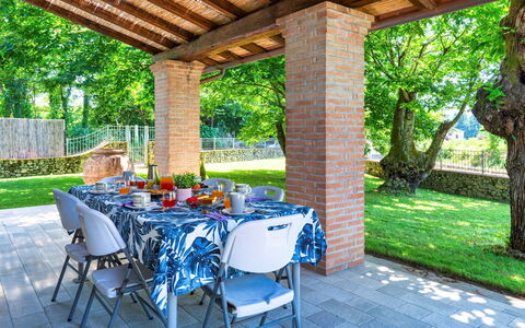 Villa Elsa 6: Furniture, Garden, Chair, Shade, Lawn, Backyard, Outdoor Furniture, Eco Hotel, Estate, Yard