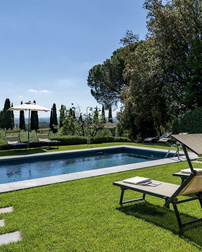 Tenuta Sagherina 8: Swimming Pool, Garden, Shrub, Outdoor Furniture, Lawn, Landscaping, Yard, Backyard, Shade, Estate