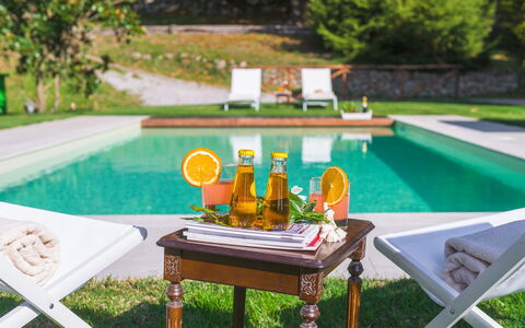 Casale del Castagneto 8: Swimming Pool, Outdoor Furniture, Furniture, Garden, Leisure, Resort, Lawn, Outdoor Table, Food, Chair