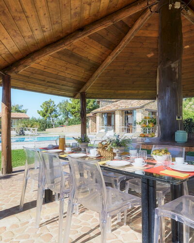 Il Romitoio 12: Shade, Resort, Outdoor Structure, Outdoor Furniture, Swimming Pool, Eco Hotel, Landscaping, Estate, Pavilion, Flagstone