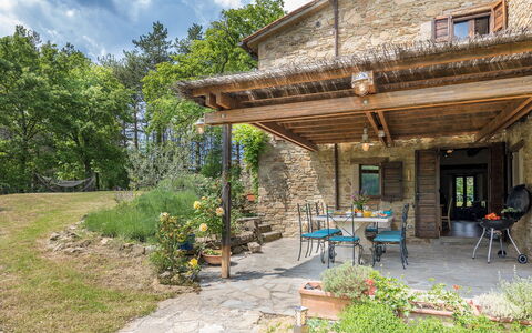 Casale Mollina 6+2: Wood, Cottage, Door, House, Furniture, Home, Backyard, Farmhouse, Chair, Garden