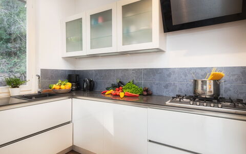 Villa Laconella 8+4: Kitchen Appliance, Kitchen, Countertop, Major Appliance, Cabinetry, Home Appliance, Interior Design, Kitchen Stove, Stove, Home