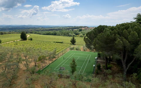 Terra di Siena 14: Tree, Landscape, Land Lot, Tennis Court, Aerial Photography, Lawn, Park, Bird'S-Eye View, Landscaping