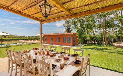 Casale Ansedonia 8+1: Estate, Furniture, Home, Resort, Garden, Farmhouse, Cottage, Lawn, Kitchen & Dining Room Table, Eco Hotel
