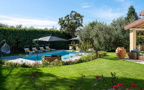 La Villanella 6: Swimming Pool, Resort, Outdoor Furniture, Garden, Shrub, Eco Hotel, Landscaping, Backyard, Umbrella