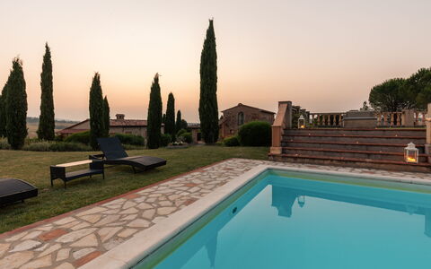 Casale Fienile 8: Swimming Pool, Outdoor Furniture, Estate, Hacienda, Shade, Courtyard, Villa, Resort, Landscaping, Yard