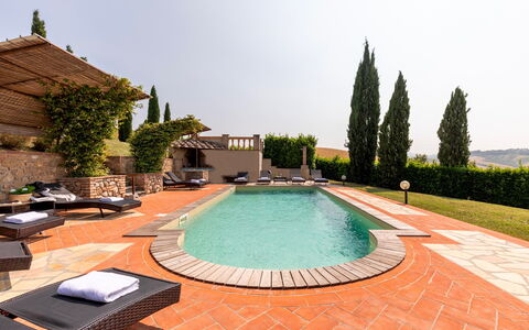 Casale Teatro 10: Swimming Pool, Estate, Hacienda, Landscaping, Resort, Courtyard, Eco Hotel, Villa, Design, Flagstone