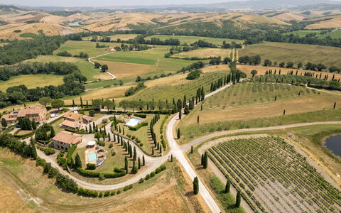 Casale Teatro 10: Plain, Bird'S-Eye View, Landscape, Land Lot, Aerial Photography, Plantation, Field, Landscaping, Estate, Agriculture
