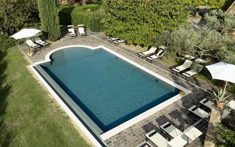 Podere Gellino 14: Swimming Pool, Water, Outdoor Furniture, Resort, Thermae, Composite Material, Sunlounger, Water Feature, Eco Hotel, Shade