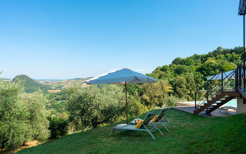 Villa Francesca 10: Natural Landscape, Landscape, Hill, Land Lot, Hill Station, Meadow, Sunlight, Garden, Outdoor Furniture, Landscaping