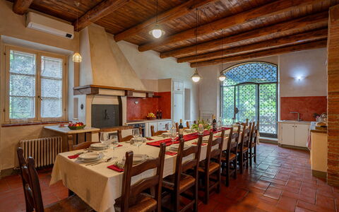 Sangiovese 14: Furniture, Interior Design, Ceiling, Table, Flooring, Kitchen & Dining Room Table, Dining Room, Chair, Lighting, Room