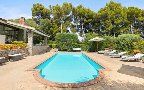 Villa Althaea 6: Swimming Pool, Resort, Eco Hotel, Estate, Shade, Villa, Hacienda, Outdoor Furniture, Farmhouse, Landscaping