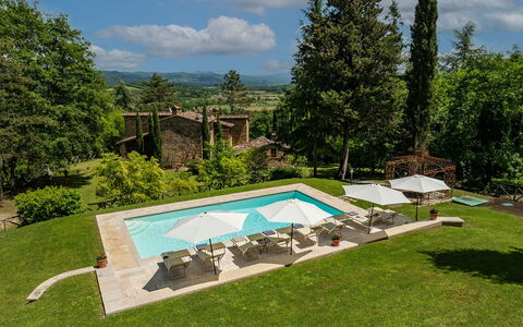 Villa Palazzolo 8: Swimming Pool, Resort, Outdoor Furniture, Furniture, Sunlounger, Umbrella, Eco Hotel, Estate, Villa, Garden